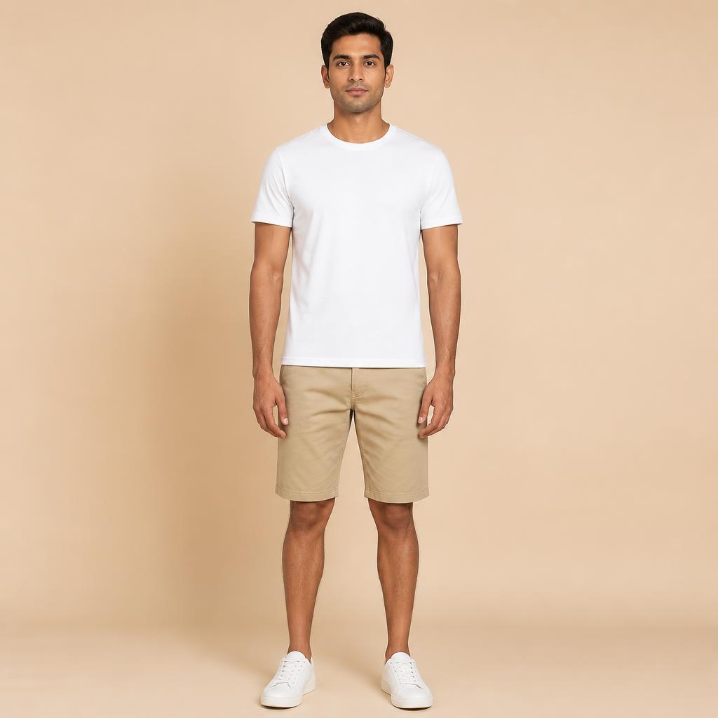 Man · Shorts · Wheat